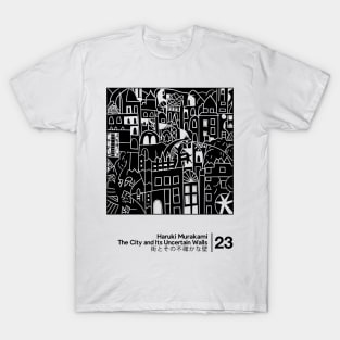 The City and Its Uncertain Walls - Minimalist Artwork Design T-Shirt